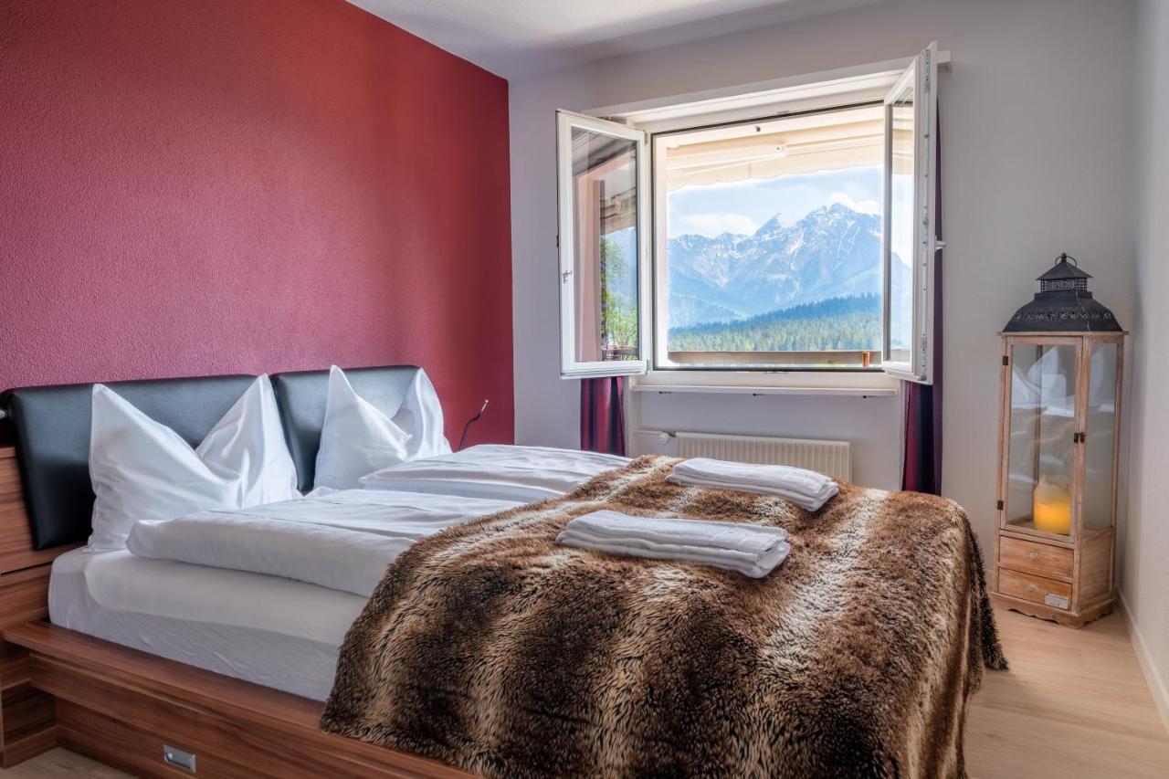 -Panorama-Bergblick- Dampfbad-Dusche Und Aussenbett Apartment Flims Exterior foto