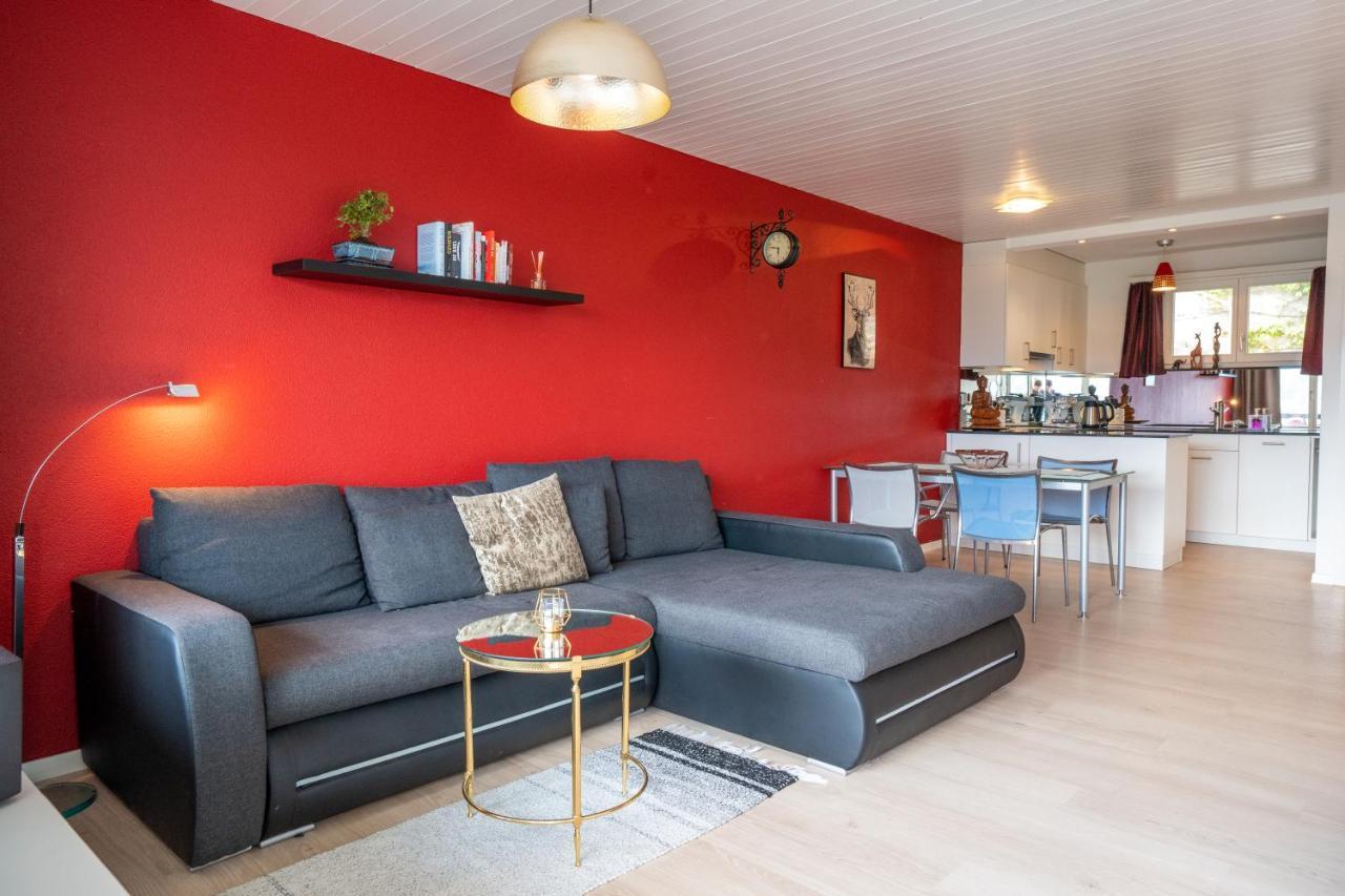 -Panorama-Bergblick- Dampfbad-Dusche Und Aussenbett Apartment Flims Exterior foto